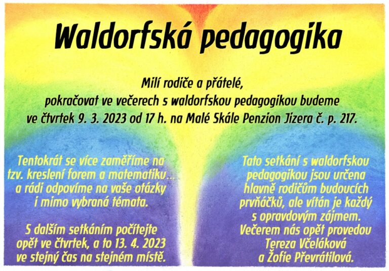 pozvánka waldorfska pedagogika 2